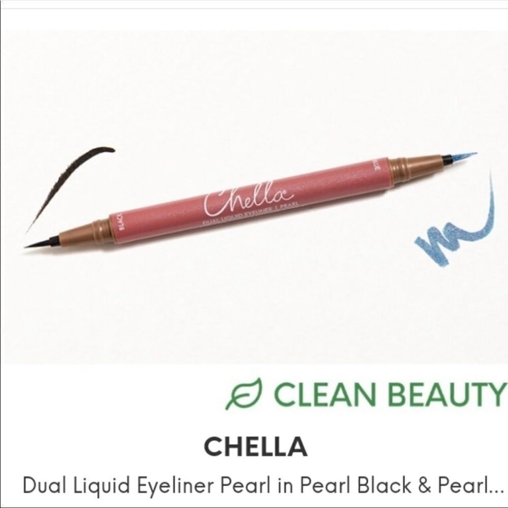 New CHELLADual Liquid Eyeliner Pearl in Pearl Black & Pearl Blue Ipsy bag added